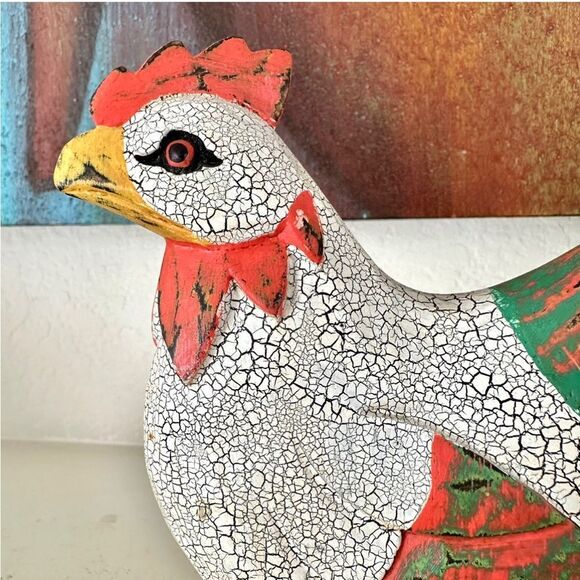 Hand painted rooster  - Picture 2 of 11